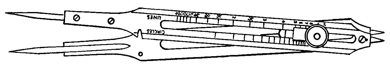 コンパス、両脚器の画像