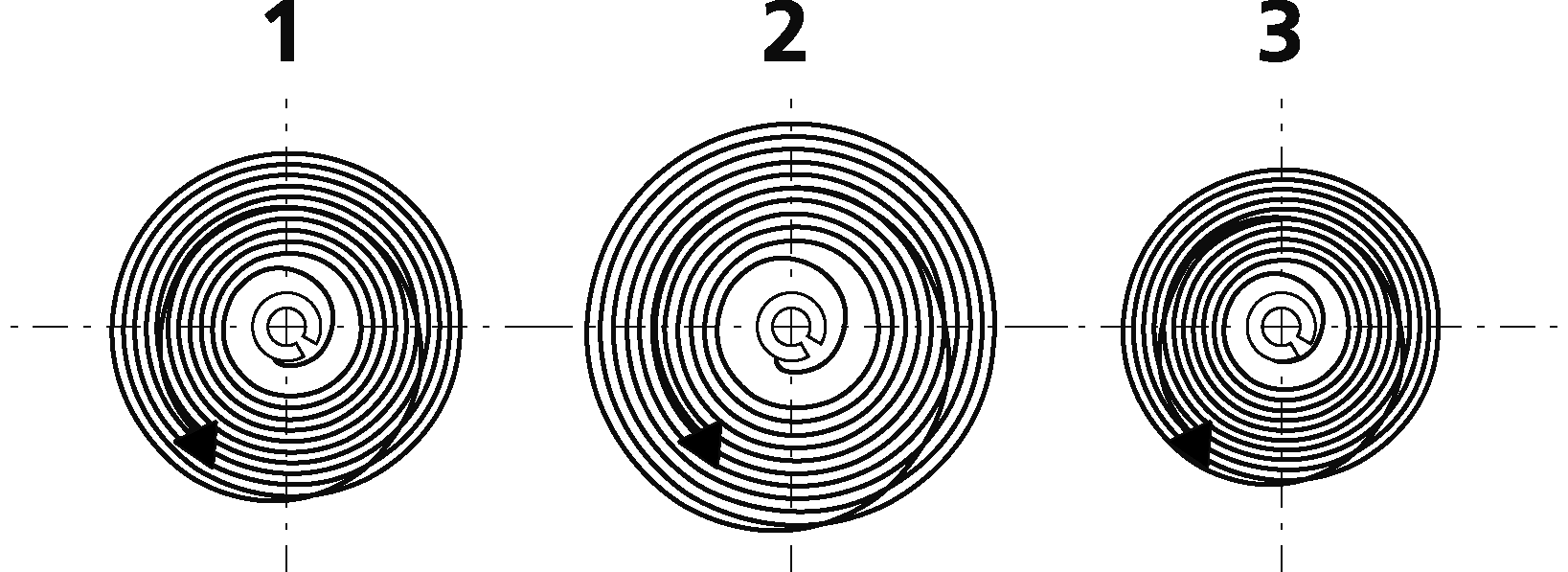 同心円状にの画像