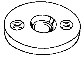 緩急針の受け板の画像