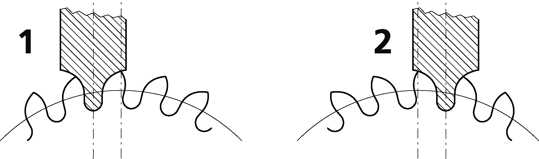 オフセンターの、偏心したの画像