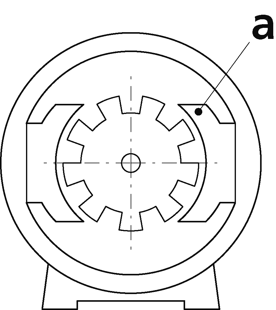 ポールシュー、磁極片の画像