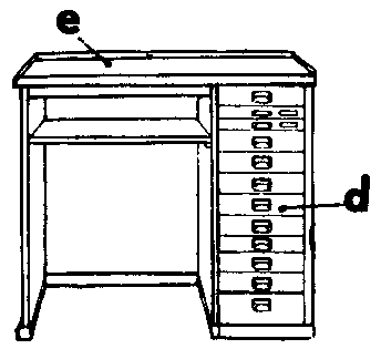 引き出し棚の画像