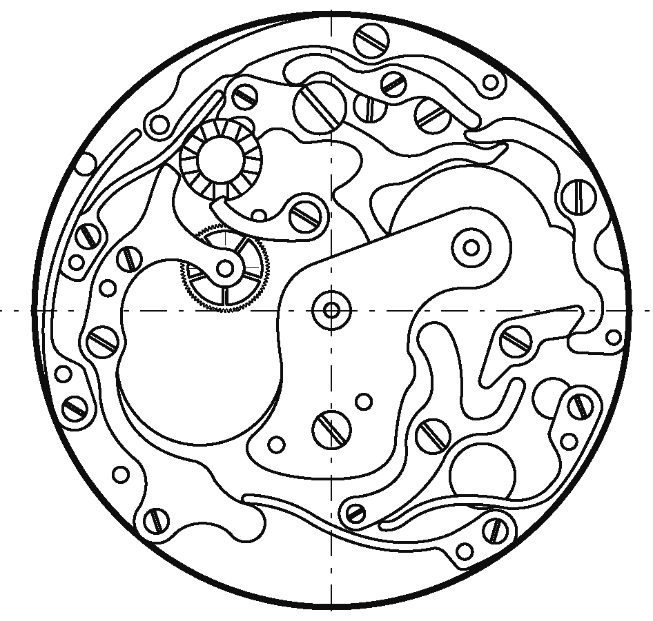 クロノグラフモジュールの画像