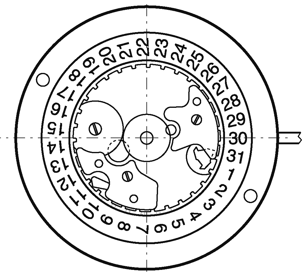 日付モジュールの画像