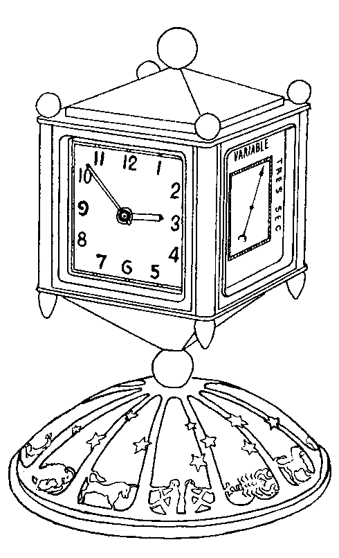 小型置き時計の画像
